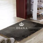 Alfombra Peludas Livianas Bajada de cama 50x80 Cafe