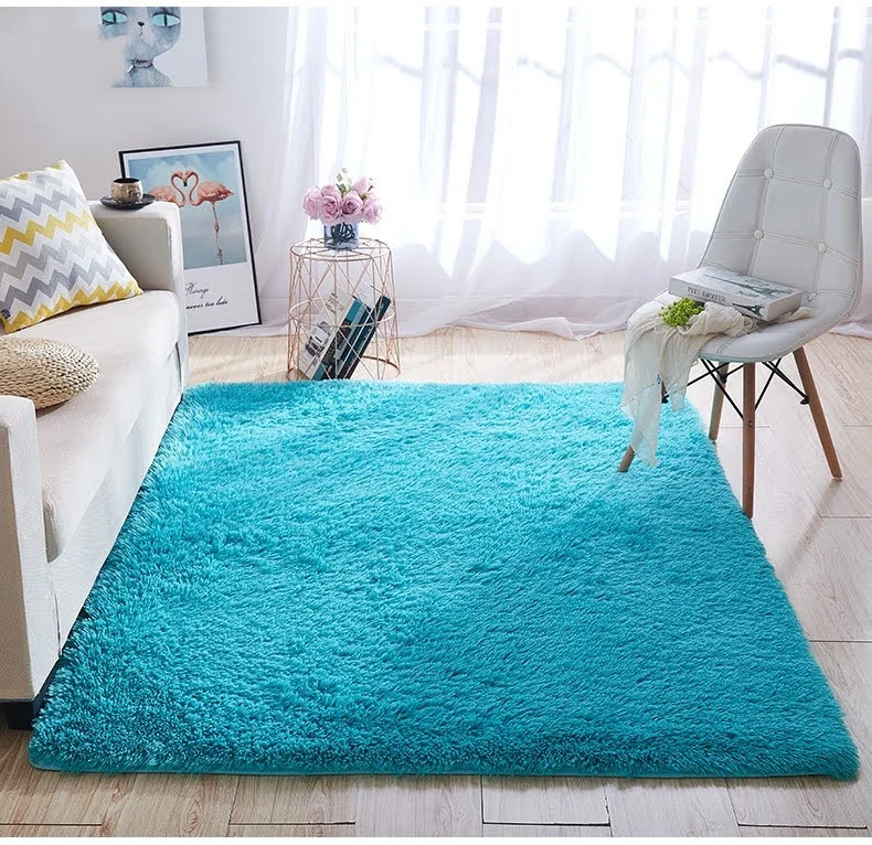 0716d12a-4a05-4ae8-bfc5-2c2eef8d3fe1-1.webp Alfombra Peludas Livianas 180x200 cm Turquesa - Imagen 1