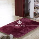 Alfombra Peludas Livianas Bajada de cama 50x80 Burdeo