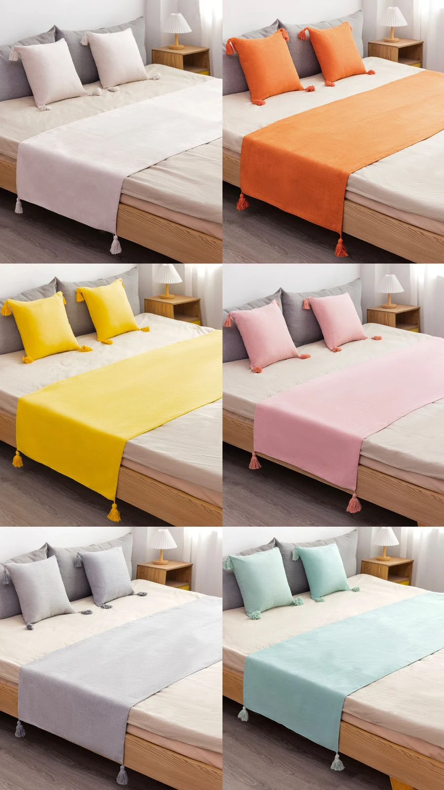 0edfdd16-a970-4b34-b9d0-e0b5d0200fa5.webp Hermosas Pieceras con detalles en Pompon + 2 Fundas de Cojin - Imagen 1