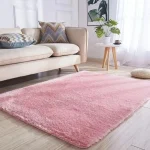 Alfombra Peludas Livianas 200x240 cm Palo Rosa