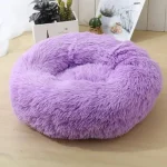 Camas Para Mascotas Anti-estres Peluditas 70 Cm Morada