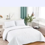 Cobertor Quilt de verano Plaza y media Blanco