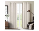 Cortinas blackout pack 2 Panos 140x230 Blanco Invierno