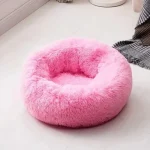 Camas Para Mascotas Anti-estres Peluditas 70 Cm Rosada