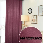 Pack De 2 Panos De Cortinas Terciopelo Medidas 140x230 Cm