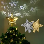 Estrella para punta de luces LED de arbol de Navidad