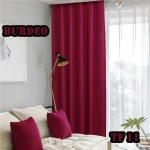 Cortinas blackout pack 2 Panos 140x230 Color Burdeo