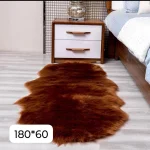 Alfombras Pasilleras De Felpa Pelo Largo 180x60 Cafe