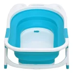 Banera Tina Plegable Para Bebes Color Azul