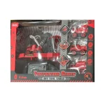 Set De Camiones Excavadora Grua 4 En 1 Juguete Ninos Color Rojo