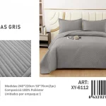 Cubrecama Quilt de Verano 2 Plazas Texturizado XY-6112