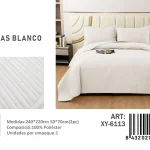 Cubrecama Quilt de Verano 2 Plazas Texturizado XY-6113