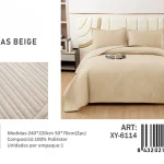 Cubrecama Quilt de Verano 2 Plazas Texturizado XY-6114
