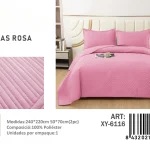 Cubrecama Quilt de Verano 2 Plazas Texturizado XY-6116