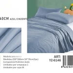 Plumon Unicolor 2 plazas medidas 220x240cm YZ-6146 azul