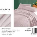 Plumon Unicolor 2 plazas medidas 220x240cm YZ-6147 rosa