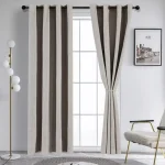 Cortinas blackout pack 2 Panos 140x230 Beige