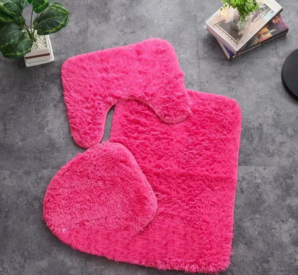 80457fb8-d805-437d-b2f4-0fec17755ed8.webp Set de Bano Peludo 3 Piezas FUCSIA - Imagen 1