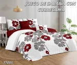 CUBRECAMA QUILT DE VERANO MAS JUEGO DE SABANAS 2 PLAZAS - Imagen 2