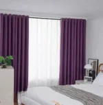 Cortinas blackout pack 2 Panos 140x230 Morado