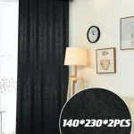 Pack De 2 Panos De Cortinas Terciopelo Medidas 140x230 Cm