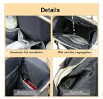 Mochila Panalera Multifuncional Impermeable Negra - Imagen 2