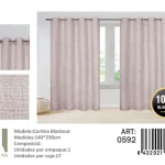 Cortinas blackout pack 2 Panos 140x230 Color Rosa