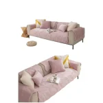 Fundas Mat Sofa 3 Cuerpos 5 Piezas Facil Colocacion Color Rosa