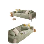 Fundas Mat Sofa 3 Cuerpos 5 Piezas Facil Colocacion Color Verde