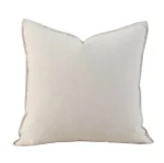 Pack de 2 Fundas de Cojin Chenille Gruesa Dos Lado Color blanco invierno