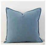 Pack de 2 Fundas de Cojin Chenille Gruesa Dos Lado Color Azul - Imagen 2