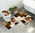 Set alfombras de Bano Con disenos 3 piezas - Imagen 2