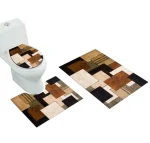Set alfombras de Bano Con disenos 3 piezas