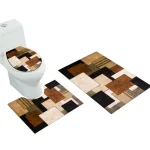 Set alfombras de Bano Con disenos 3 piezas