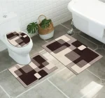 Set alfombras de Bano Con disenos 3 piezas - Imagen 2