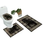 Set alfombras de Bano Con disenos 3 piezas