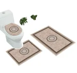 Set alfombras de Bano Con disenos 3 piezas