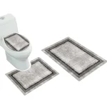 Set alfombras de Bano Con disenos 3 piezas