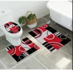 Set alfombras de Bano Con disenos 3 piezas - Imagen 2