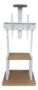 Soporte Tv Movil Con Ruedas 32 A 70 Base Pedestal en Color blanco - Imagen 2