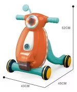 Caminador Correpasillos Bebe Musical Baby Walker Naranja - Imagen 2