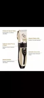 Maquina Afeitadora Para Mascotas Recargable Usb Durabilidad - Imagen 2