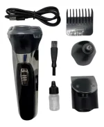 Afeitadora 3 En 1 Para Hombres Corta Pelo Recargable - Imagen 4