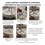 Dispensador Giratorio Cereal Granos Organizador Cocina - Imagen 4