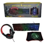 Set Gamer Para Pc Teclado Mouse Audifonos Mousepad