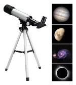 Telescopio Astronomico F36050 Monocular Zoom Profesional Color Plateado - Imagen 4