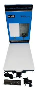 Panel De Iluminacion Luz Led Para Estudio Fotografia Pl-48 Color de la estructura Negro - Imagen 2