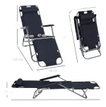 Silla Plegable Reposera Portatil Playa Camping Campo - Imagen 2