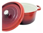 Olla De Hierro Fundido 5 Litros Esmaltado Rojo - Imagen 3